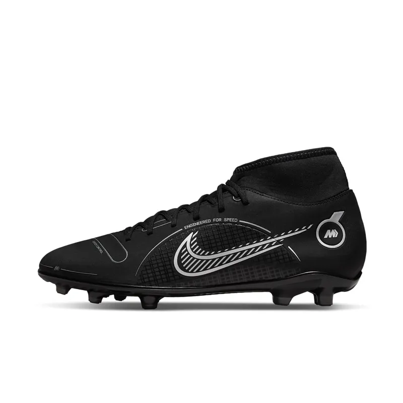 Nike Superfly 8 Club FG/MG Black Metallic Silver | DJ2904-007