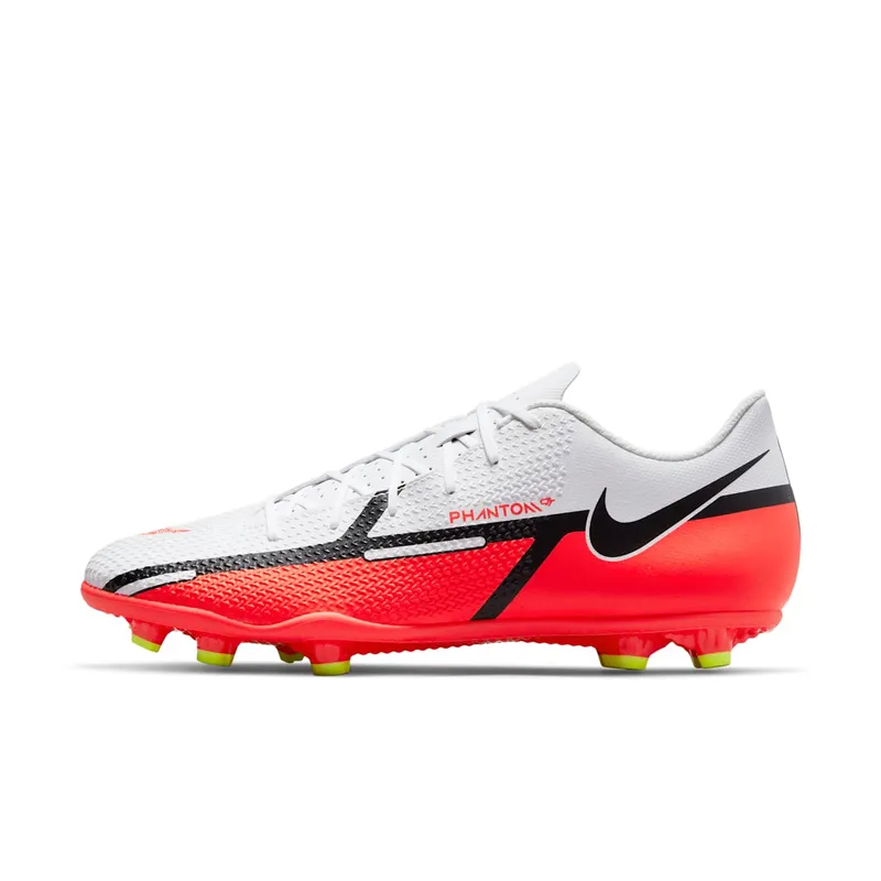 Nike Phantom GT2 Club FG/MG White Bright Crimson Volt “White / Volt / Bright Crimson” | DA5640-167
