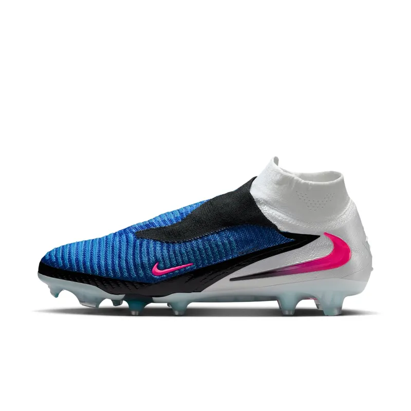 Nike Phantom 6 High Elite Racer Blue & Pink Blast – Firm Ground Laceless “Racer Blue / White / Pink Blast” | HJ2147-446