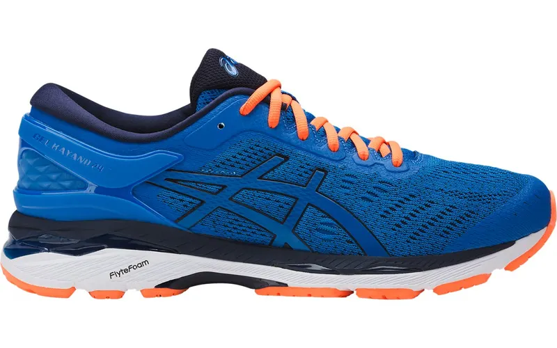 ASICS Gel-Kayano 24 Blue Peacoat Hot Orange | T749N-4358