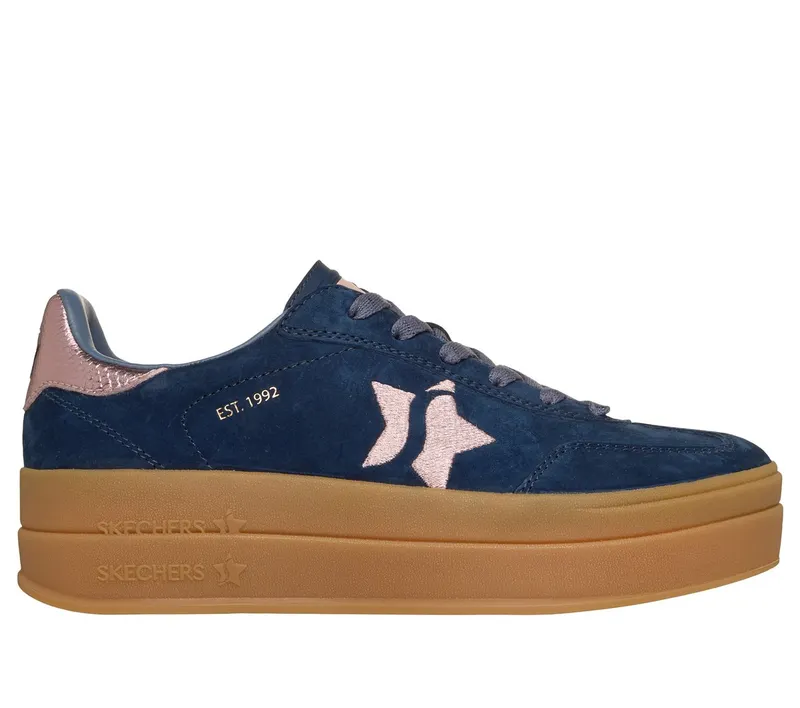 Skechers Academy HI – Elevated Essence Sneaker Marine/Roze | 185430_NVPK
