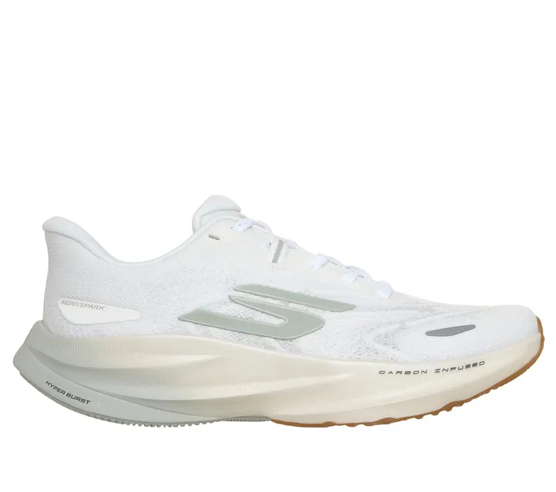 Skechers Aero Spark Sneaker Wit/Groente | 172200_WGR