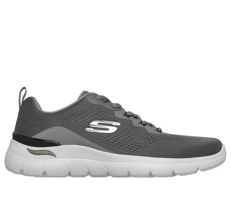 Skechers Arch Fit Summits – Kravel Sneaker Houtskool/Limoen | 233178_CCLM