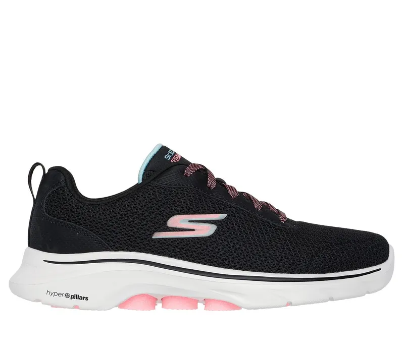 Skechers GO WALK 7 – Kaylor Sneaker Zwart/Roze | 125263_BKPK