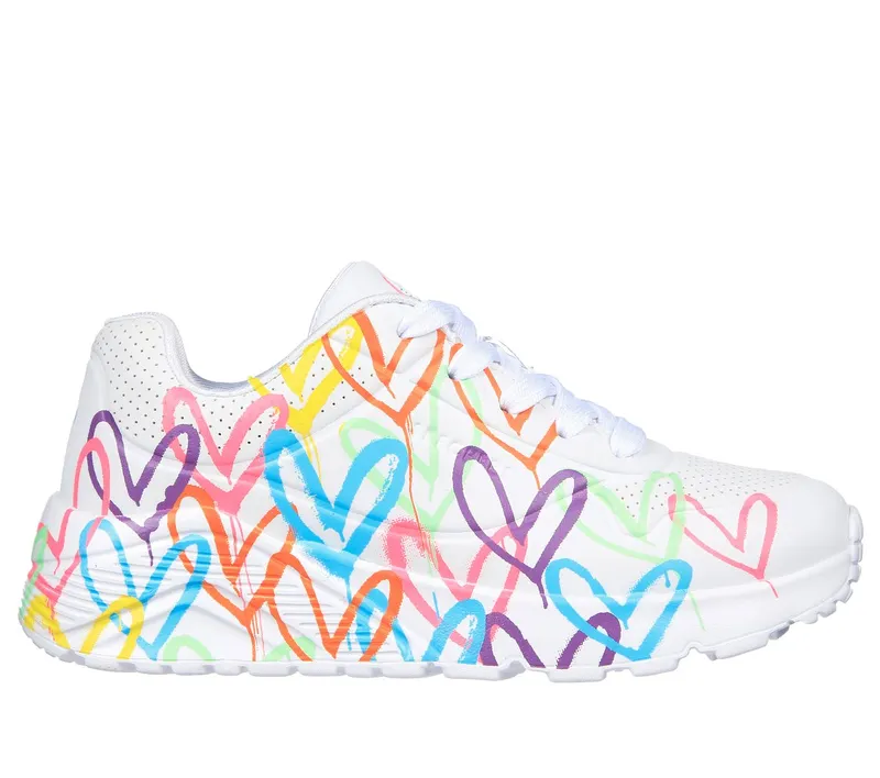 Skechers JGoldcrown: UNO Lite – Spread the Love Sneaker Wit | 314064L_WMN