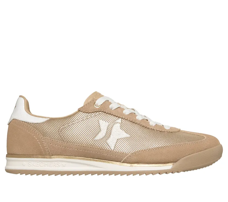 Skechers SKX 92 – Perfectly Shimmered Sneaker Natuurlijk/Goud | 185450_NTGD