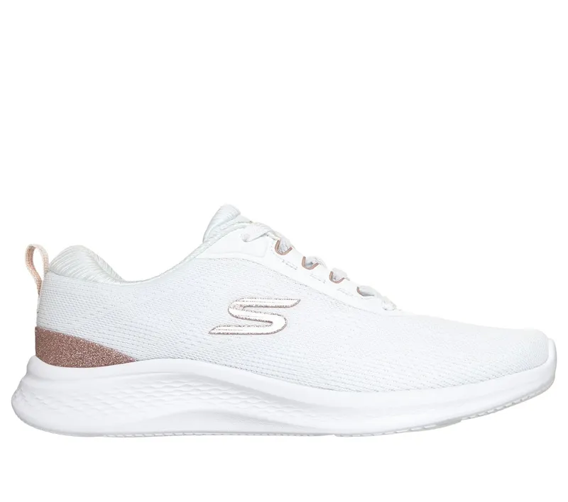 Skechers Skech-Lite Pro 2.0 – Brilliant Shimmer Sneaker Wit/Roos Goud | 150629_WTRG