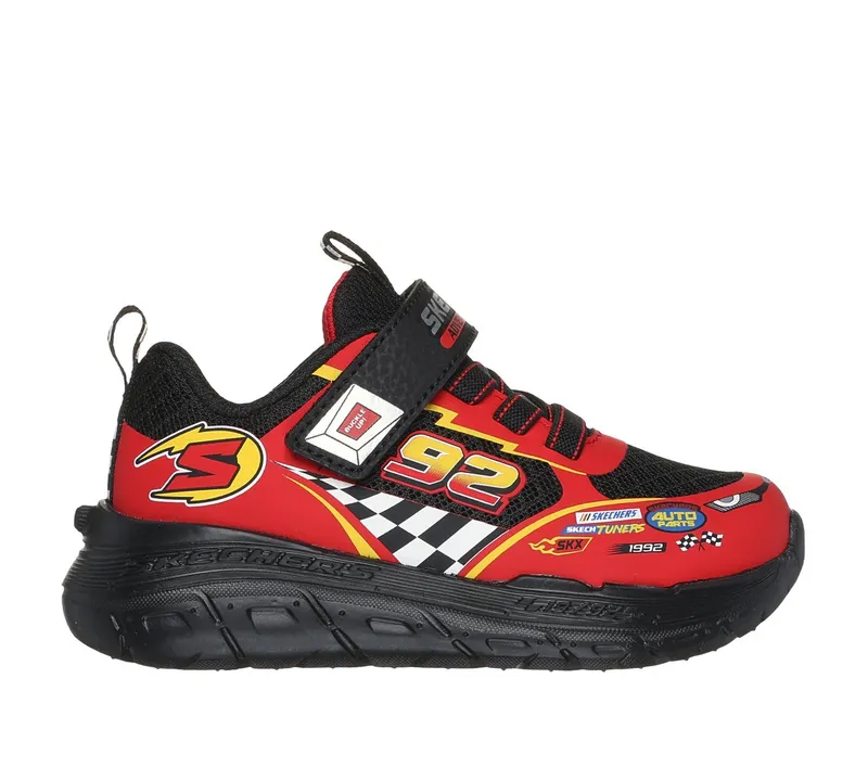 Skechers Skech Tracks Sneaker Zwart/Rood | 402303N_BKRD