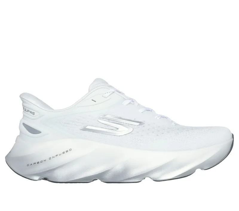 Skechers Slip-ins: Aero Burst Sneaker Wit/Zilver | 246215_WSL
