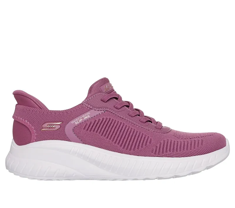 Skechers Slip-ins: BOBS Sport Squad Chaos Sneaker Donker Roos | 117497_DKRS