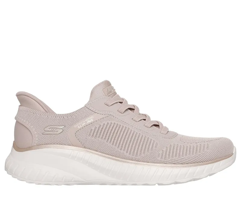 Skechers Slip-ins: BOBS Sport Squad Chaos Sneaker Natuurlijk/Goud | 117497_NTGD