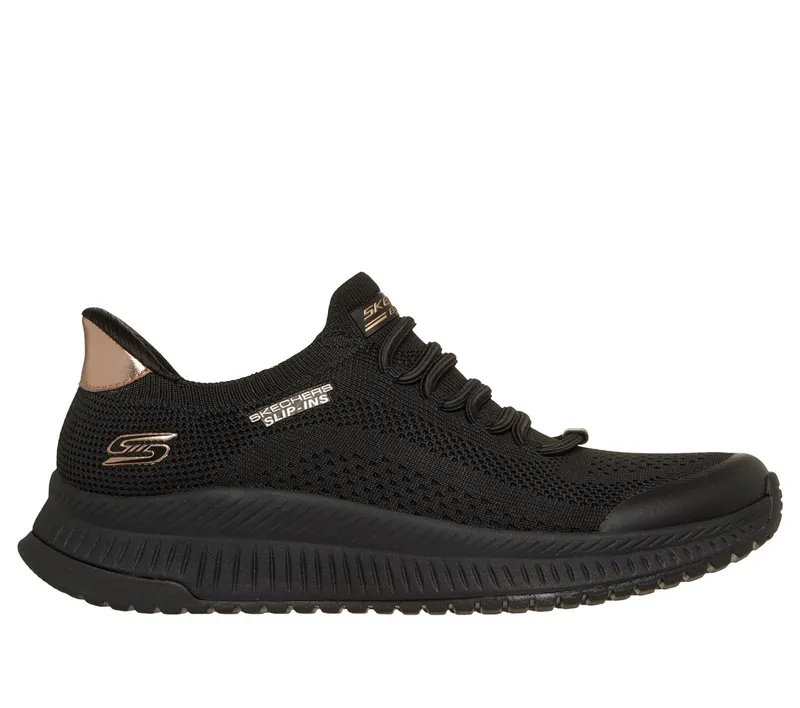 Skechers Slip-ins: BOBS Squad 4 – Dire Step Sneaker Zwart | 117743_BBK
