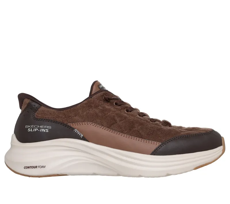 Skechers Slip-ins: Contour Foam – Cozy Fit Cordelux Sneaker Bruin | 232618_BRN