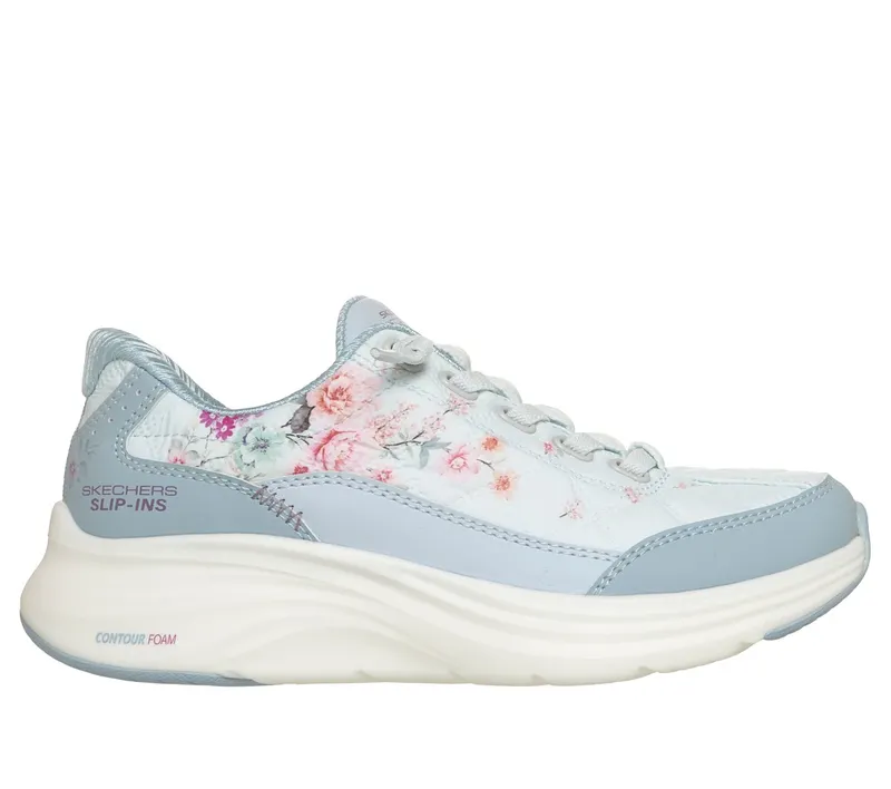 Skechers Slip-ins: Contour Foam – Cozy Fit Gentle Bloom Sneaker Blauw | 304104L_BLU