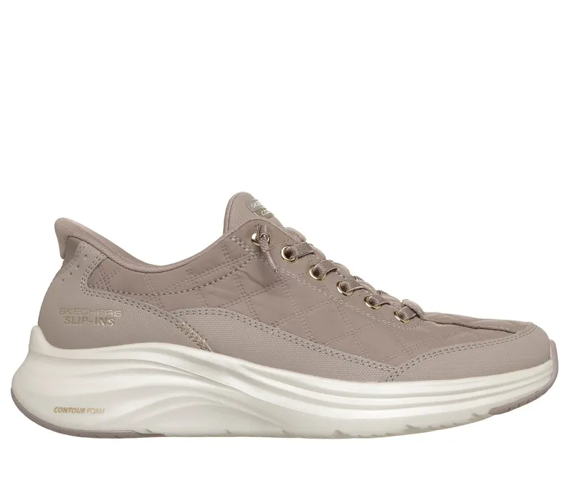 Skechers Slip-ins: Contour Foam – Cozy Fit Golden Hour Sneaker Taupe | 150413_TPE