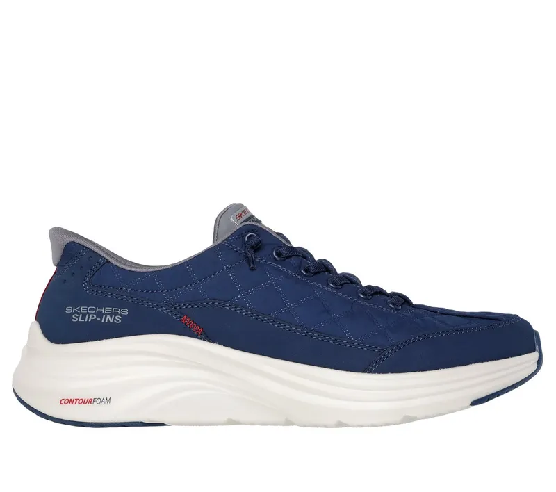 Skechers Slip-ins: Contour Foam – Cozy Fit Sneaker Marine/Grijs | 232619_NVGY