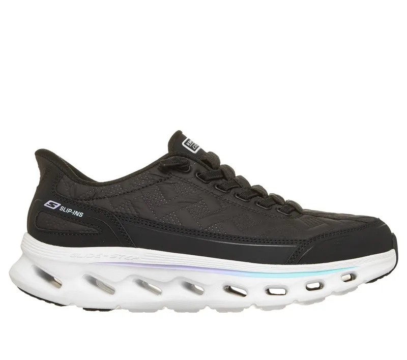 Skechers Slip-ins: GO WALK Glide-Step 2.0 – Cozy Fit Walker Sneaker Zwart | 125156_BLK