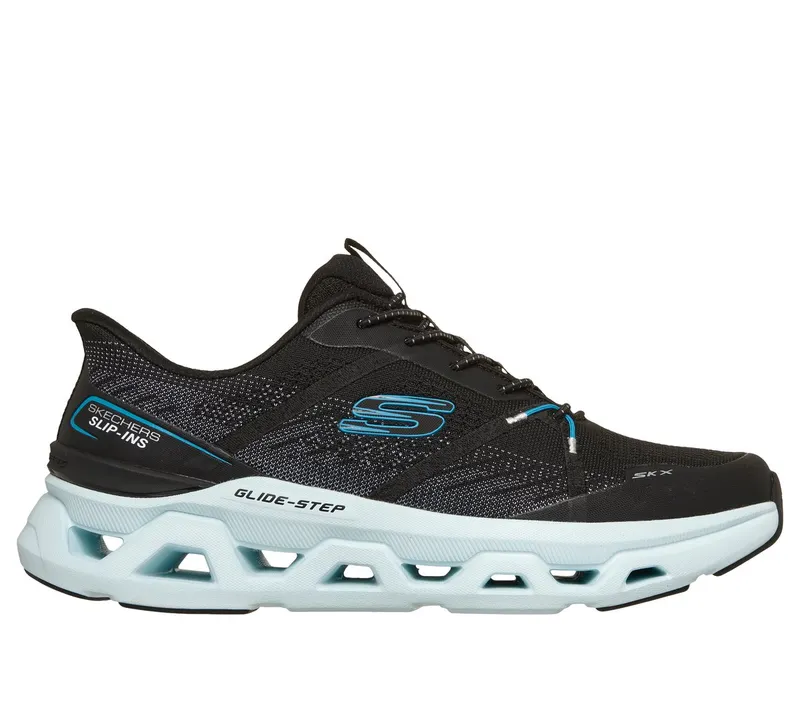 Skechers Slip-ins: Glide-Step Altus – Aphtur Sneaker Zwart/Aqua | 233023_BKAQ