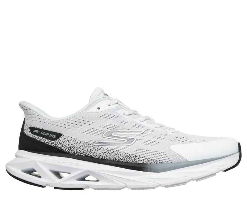 Skechers Slip-ins: Glide-Step Vortex Sneaker Wit/Zwart | 221040_WBK