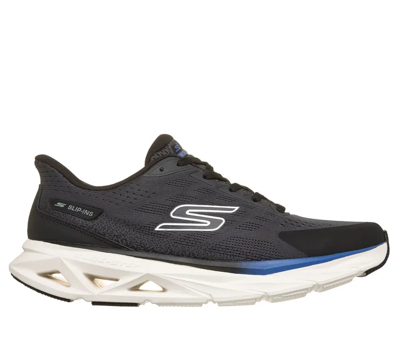 Skechers Slip-ins: Glide-Step Vortex Sneaker Zwart/Houtskool | 221040_BKCC