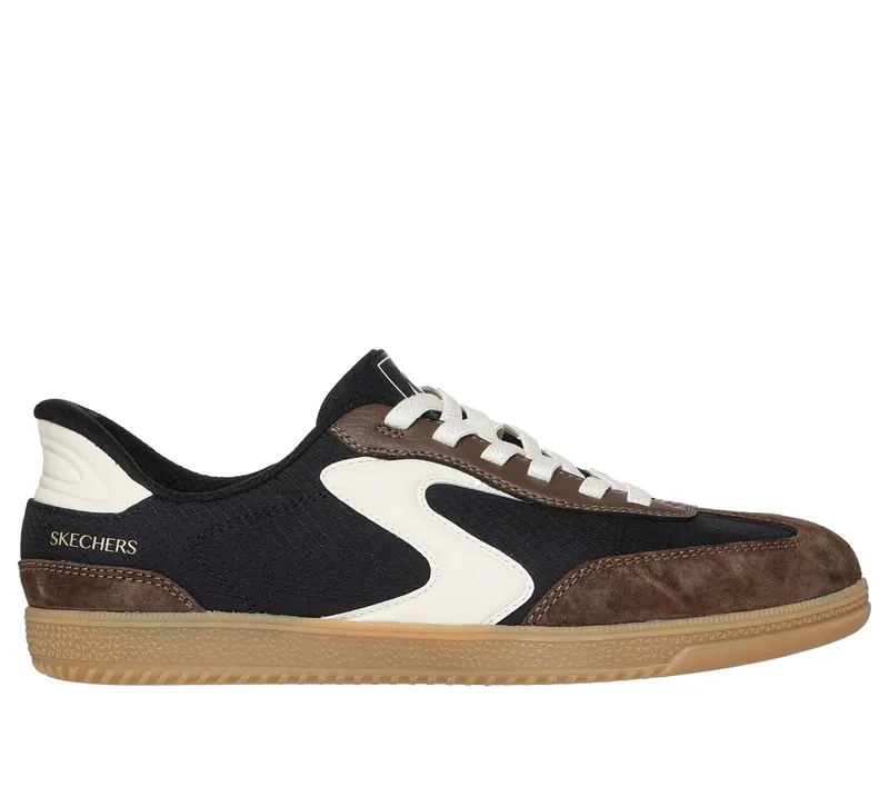 Skechers Slip-ins: Hotshot – Everyday Ease Sneaker Zwart/Bruin | 185323_BKBR