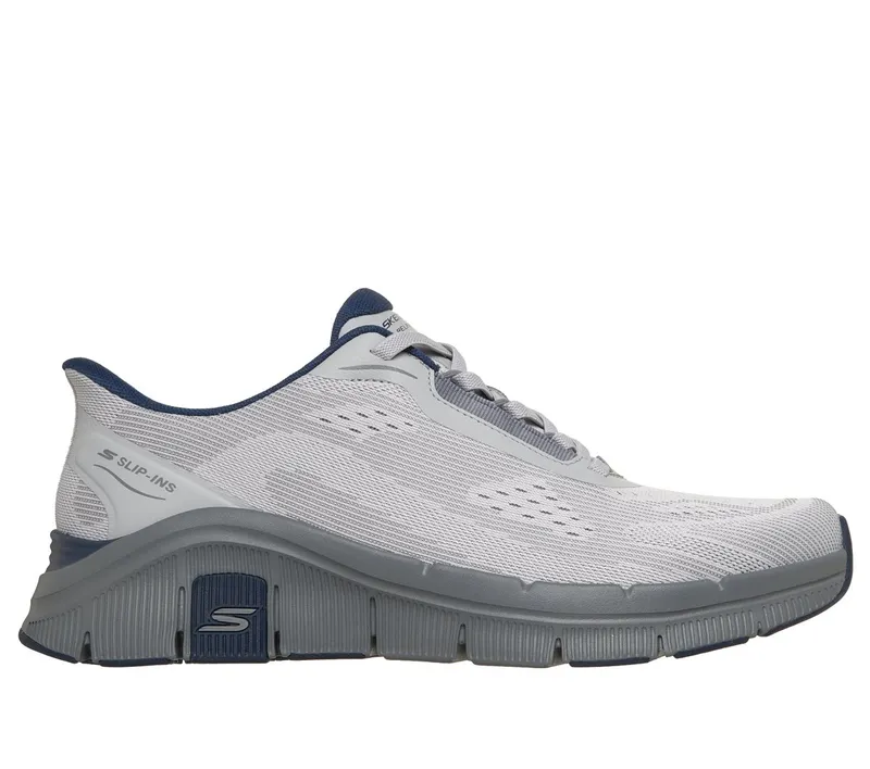 Skechers Slip-ins Relaxed Fit: Flex – Zayder Sneaker Grijs/Marine | 233218_GYNV