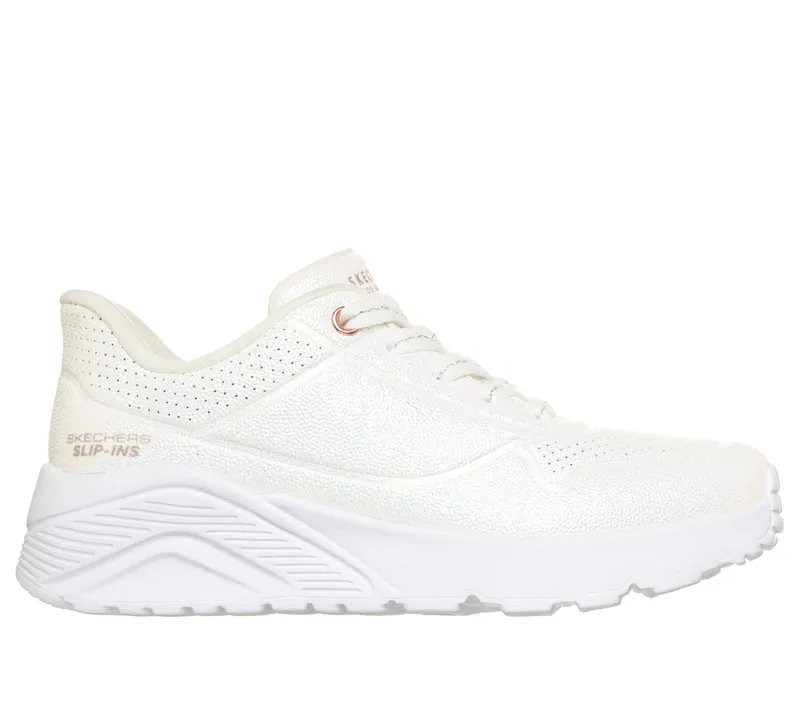 Skechers Slip-ins: UNO Lite Ease Sneaker Wit | 310425L_WHT