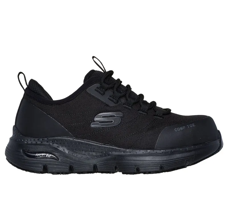 Skechers Work Slip-Resistant: Arch Fit – Ebinal Sneaker Zwart | 108075EC_BBK