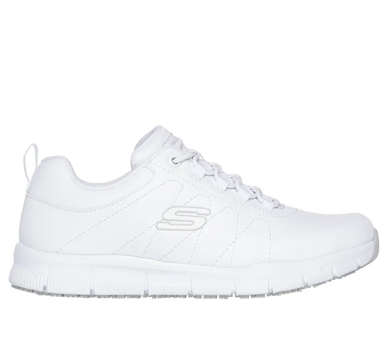 Skechers Work Slip-Resistant: Nampa – Beja Sneaker Wit | 108214EC_WHT