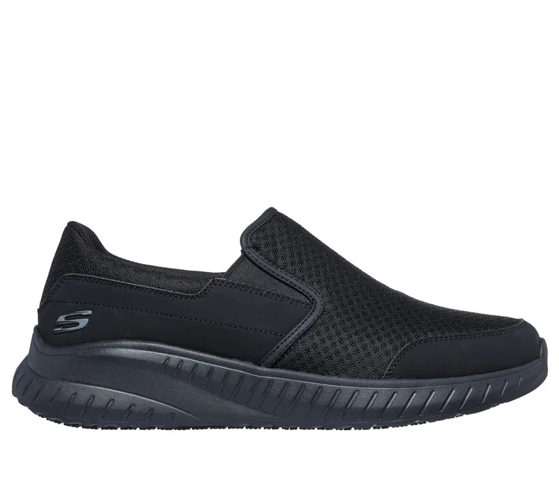 Skechers Work Slip-Resistant: Squad Chaos – Urgran Sneaker Zwart | 200273EC_BLK