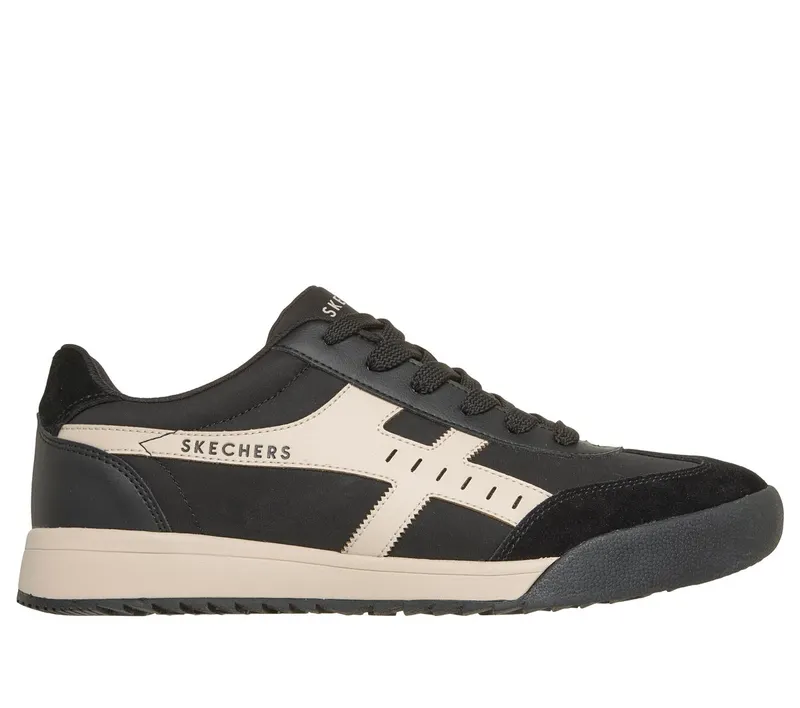 Skechers Zinger – Manzanilla Superado Sneaker Zwart/Natuurlijk | 183282_BKNT