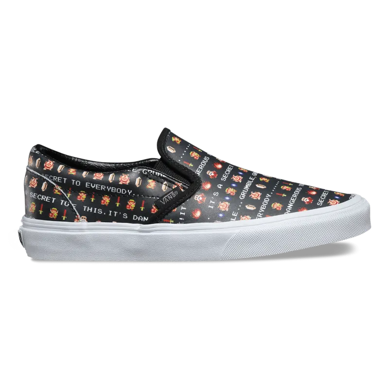 VANS Nintendo Classic Slip-on Schoenen Zwart (VN0004MPJRD)