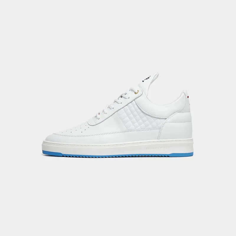 Filling Pieces Low Top Game Quilt White