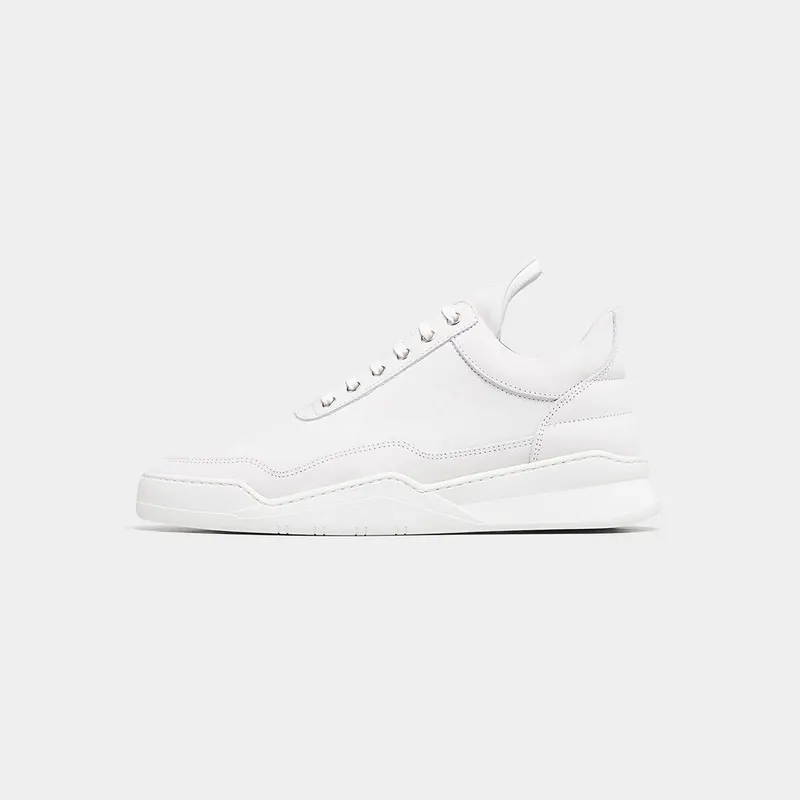Filling Pieces Low Top Ghost Nappa White