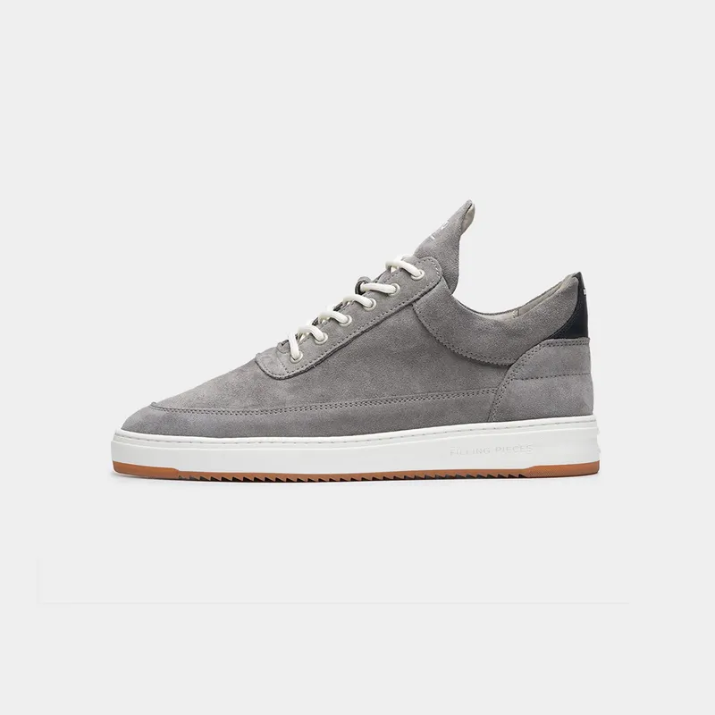 Filling Pieces Low Top Ripple Suede Grey
