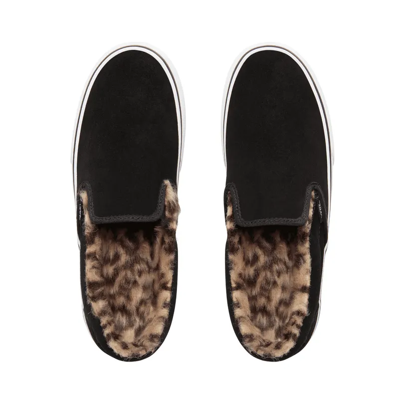 VANS Suède Classic Slip-on Platform Schoenen Zwart (VN0A3JEZUM6)