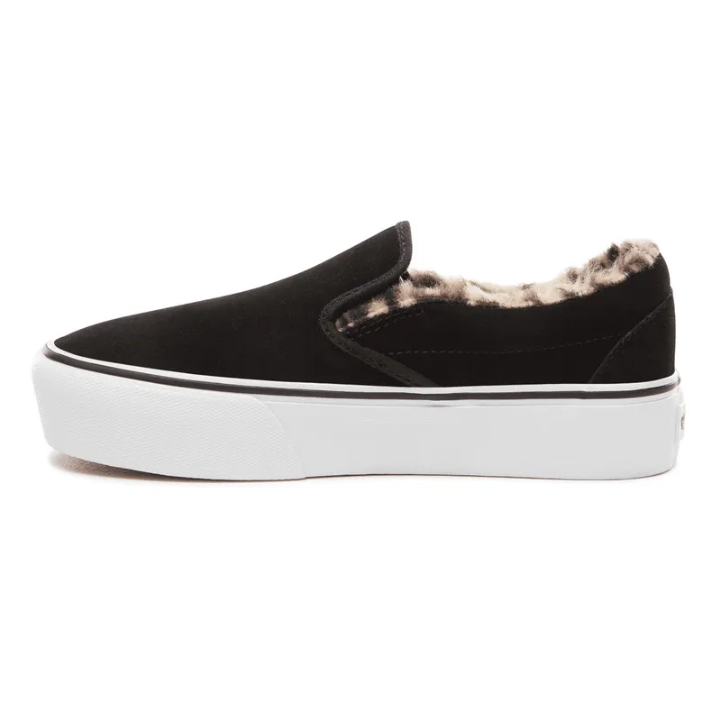 VANS Suède Classic Slip-on Platform Schoenen Zwart (VN0A3JEZUM6)