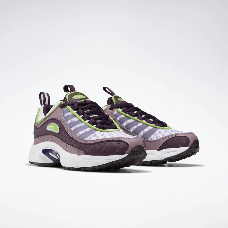 Reebok Daytona DMX II Schoenen White / Semi Solar Green / Eggplant
