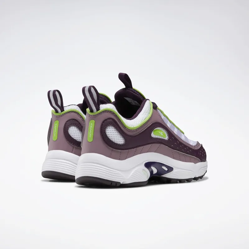 Reebok Daytona DMX II Schoenen White / Semi Solar Green / Eggplant