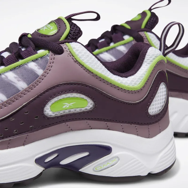 Reebok Daytona DMX II Schoenen White / Semi Solar Green / Eggplant