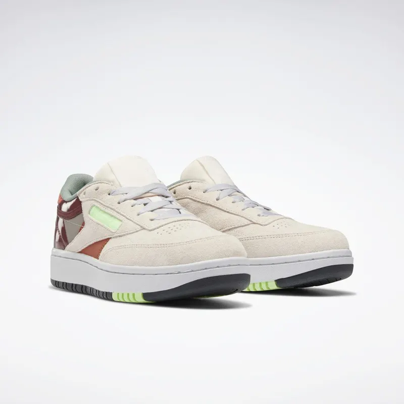 Reebok Club C Double Schoenen Ceramic Pink / Boulder Grey / Twisted Coral