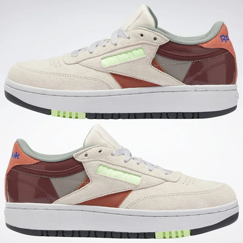 Reebok Club C Double Schoenen Ceramic Pink / Boulder Grey / Twisted Coral