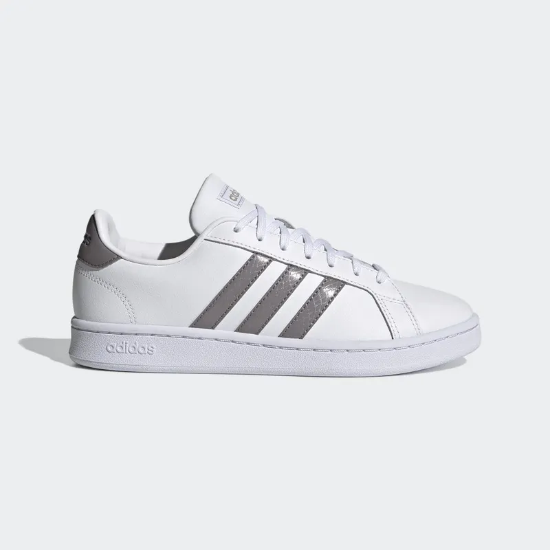 adidas Grand Court Dove Grey / Bright Yellow / Champagne Met. (FY8931)