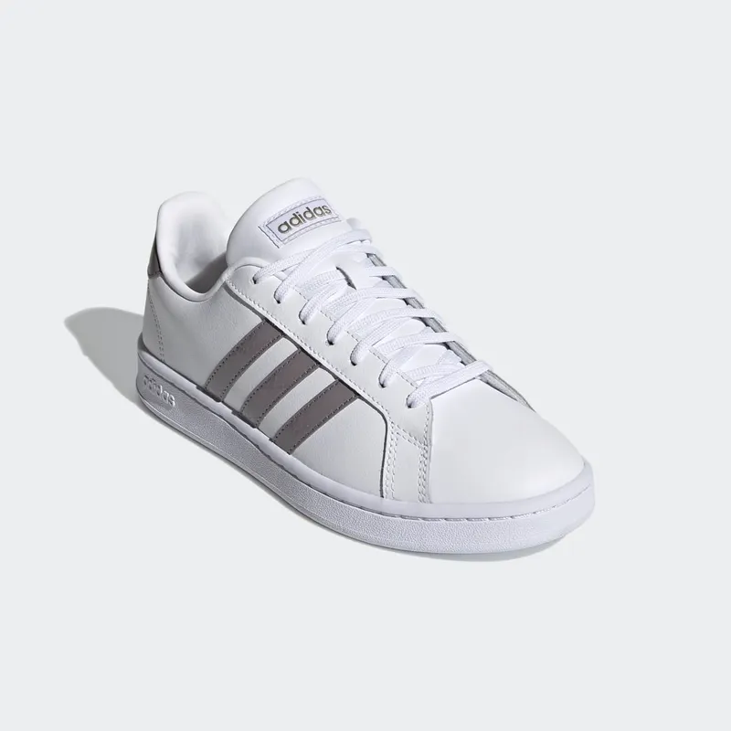 adidas Grand Court Dove Grey / Bright Yellow / Champagne Met. (FY8931)
