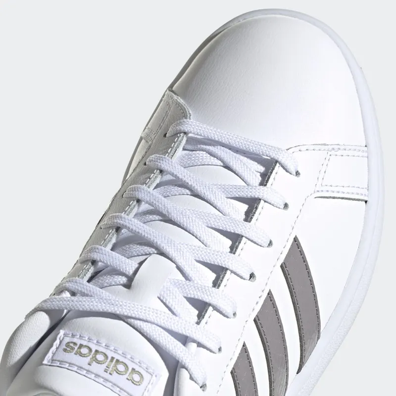 adidas Grand Court Dove Grey / Bright Yellow / Champagne Met. (FY8931)