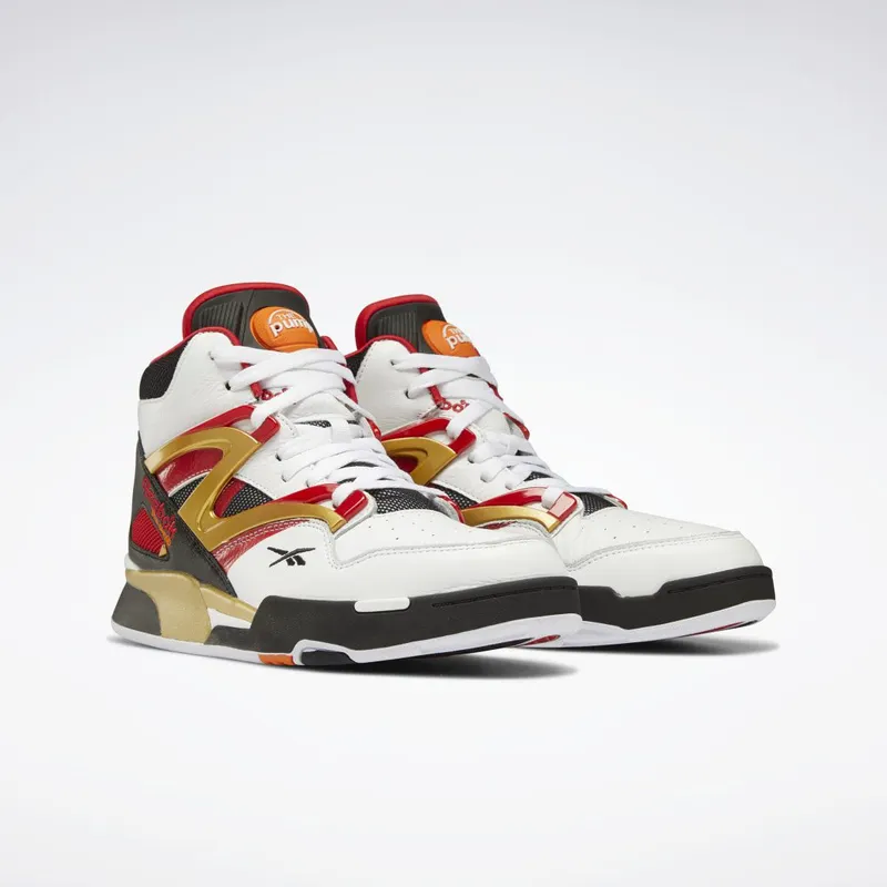 Reebok Pump Omni Zone II Schoenen Cloud White / Black / Vector Red