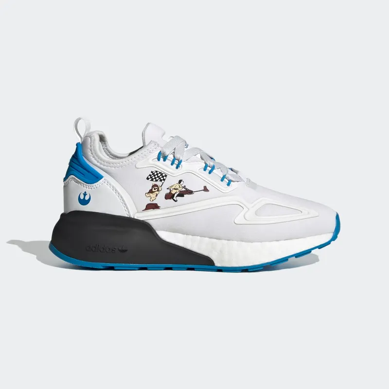 adidas ZX 2K BOOST J Cloud White / Scarlet / Core Black (G55568)