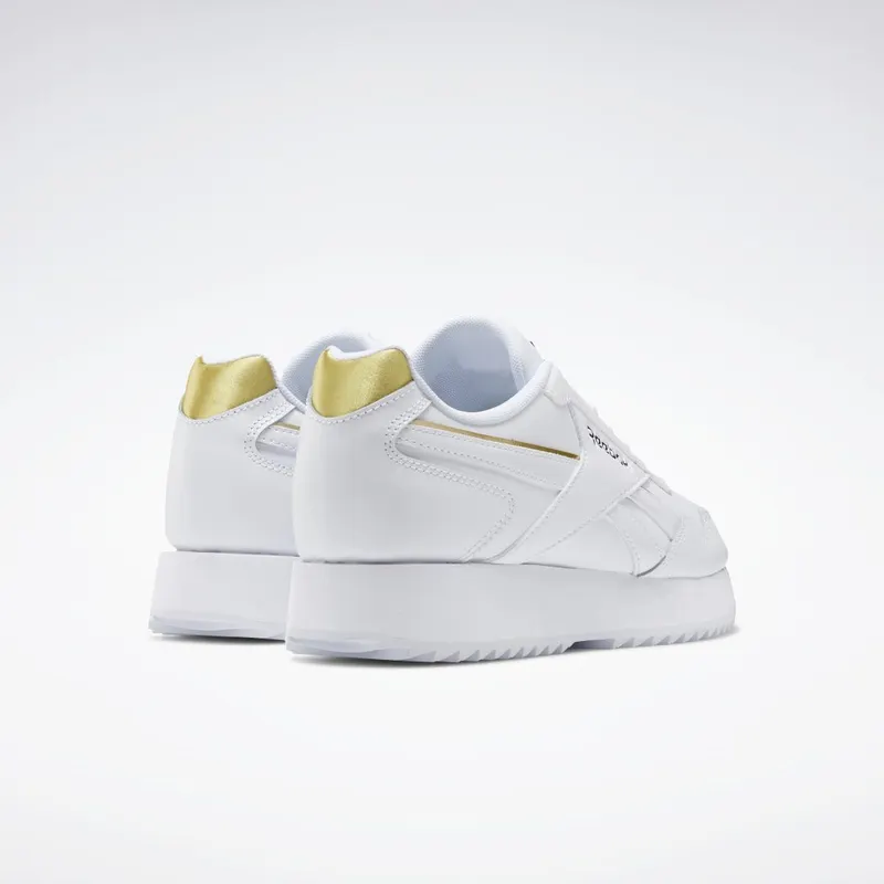 Reebok Royal Glide Ripple Double Schoenen White / Black / Gold Metallic