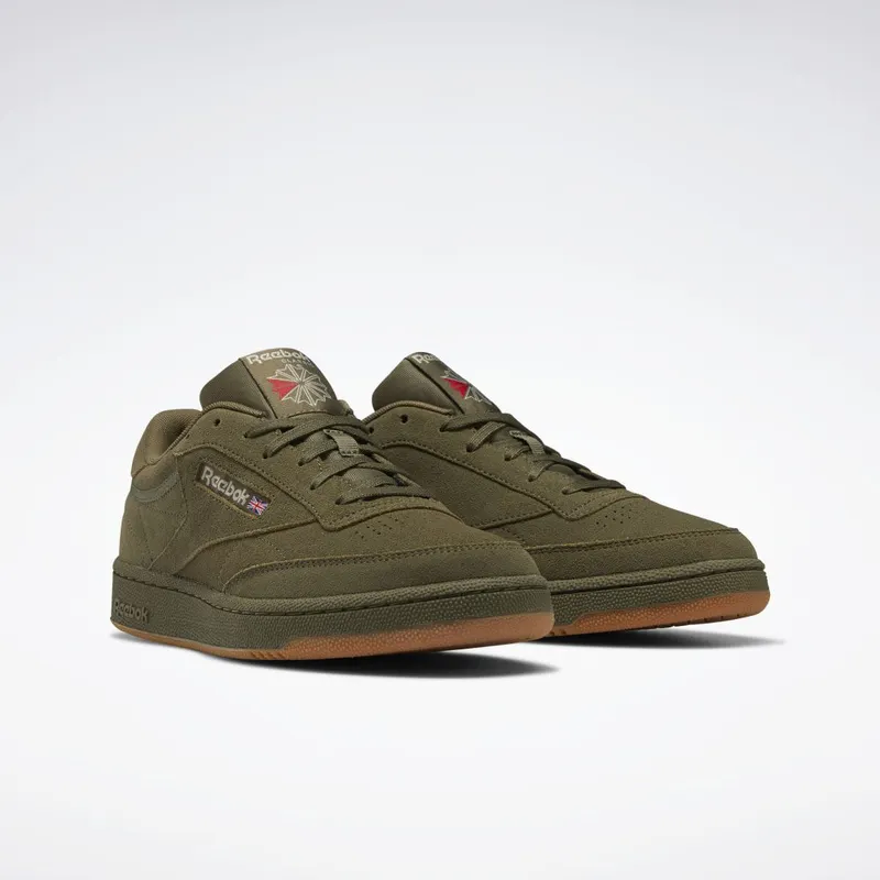 Reebok Club C 85 Schoenen Army Green / Modern Beige / Reebok Rubber Gum-03