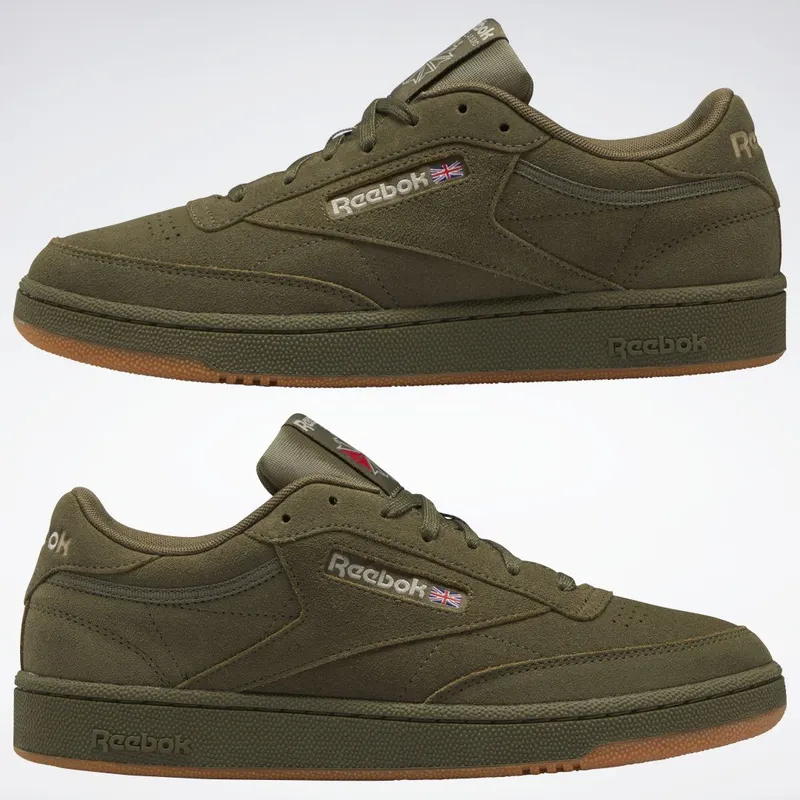 Reebok Club C 85 Schoenen Army Green / Modern Beige / Reebok Rubber Gum-03